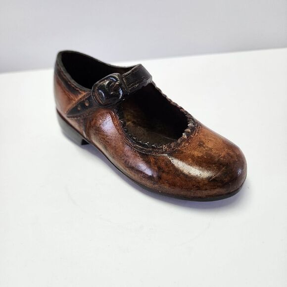 Cast Bronze Replica of Little Girls Mary Jane Shoe - Picture 1 of 5